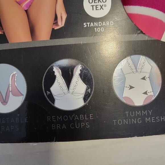 Serra Ladies Premium Swimsuit Swirl Print - Picture 6 of 12